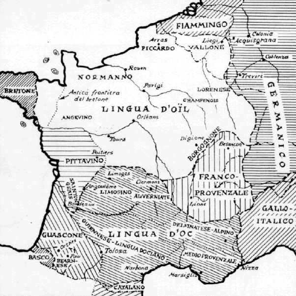 Mapa linguistickch variant.